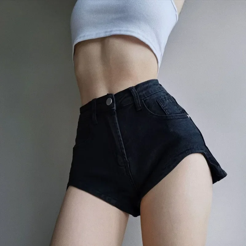 

Short Jean Pants Woman Elasticty Booty Tight Skinny Denim Shorts for Women New In Elegant Flowy Cheap XXL Normal Jorts Low Price