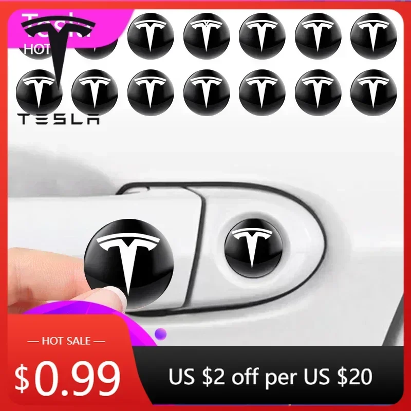 

Car Sticker 2025 New Tesla 10PCS Car Door Key Hole Lock Protection Anti-blocking Dustproof Stickers For Tesla Model 3 X S Y P100
