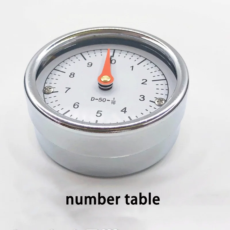 1pcs D80 Steel Shell Mechanical Analog Position Indicators Gravity Drive Indicator D50 D70 D100 Number Table