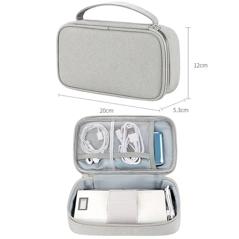 Travel Cable Organizer Bag Pouch Electronic Accessories Gadget Carry Case Portable Waterproof Storage Bag for Cable Cord