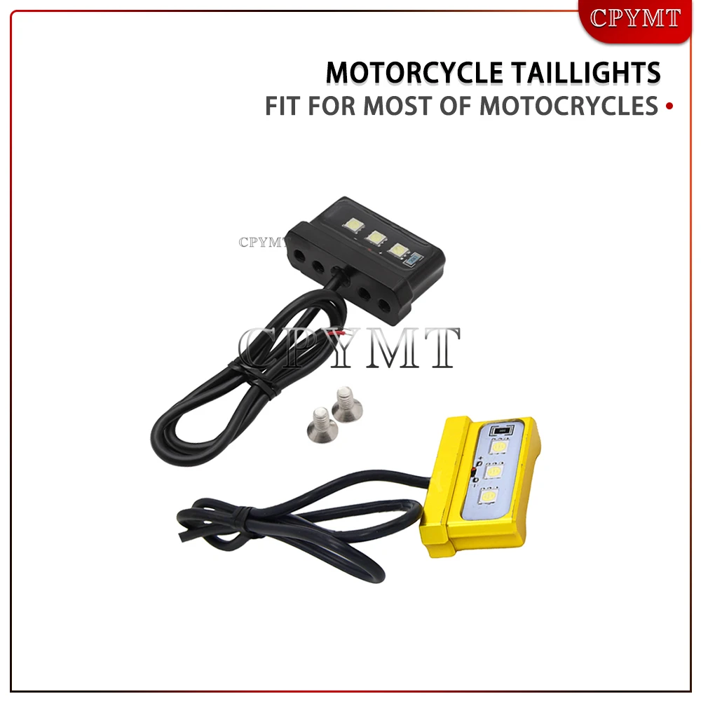 

LED Motorcycle License Plate Light Mini Taillight Motorbike Light fit For Honda Kawasaki Yamaha Suzuki Universal Decorative Lamp