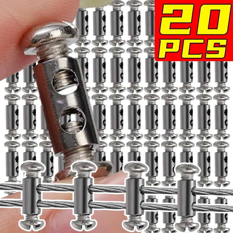 

10/20PCS Wire Rope Ferrule Stop Sleeve Clamp For 1.5-2.5mm Steel Cable DIY Throttle Brake Repair Motorcycle ATV Universal Part