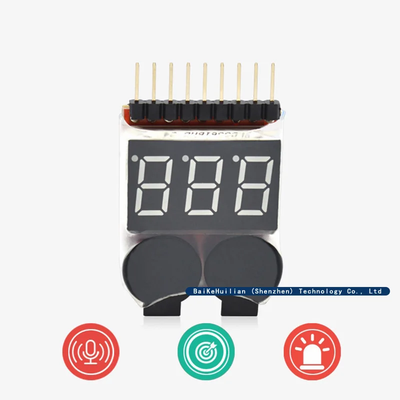 (2-20 stücke) mtw 1-8s neue 2-in-1 Batterie anzeige/bb Niederspannung/Alarm/elektrische Anzeige/Doppel funktions summer