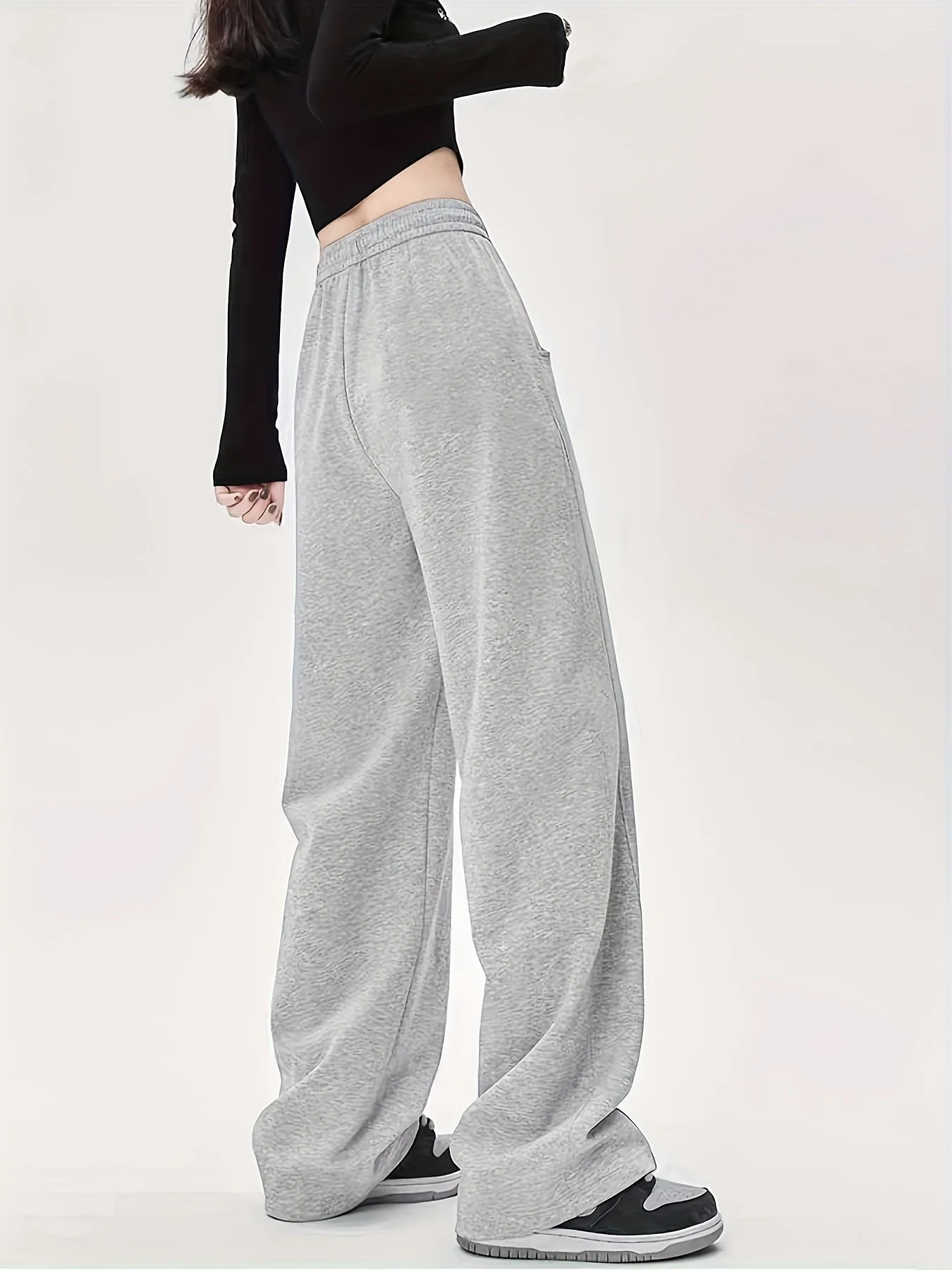 Women'S New Drawstring Jogger Pants Casual Comfortable Fiber Pants with Pockets Mid-Rise All-Season Wear