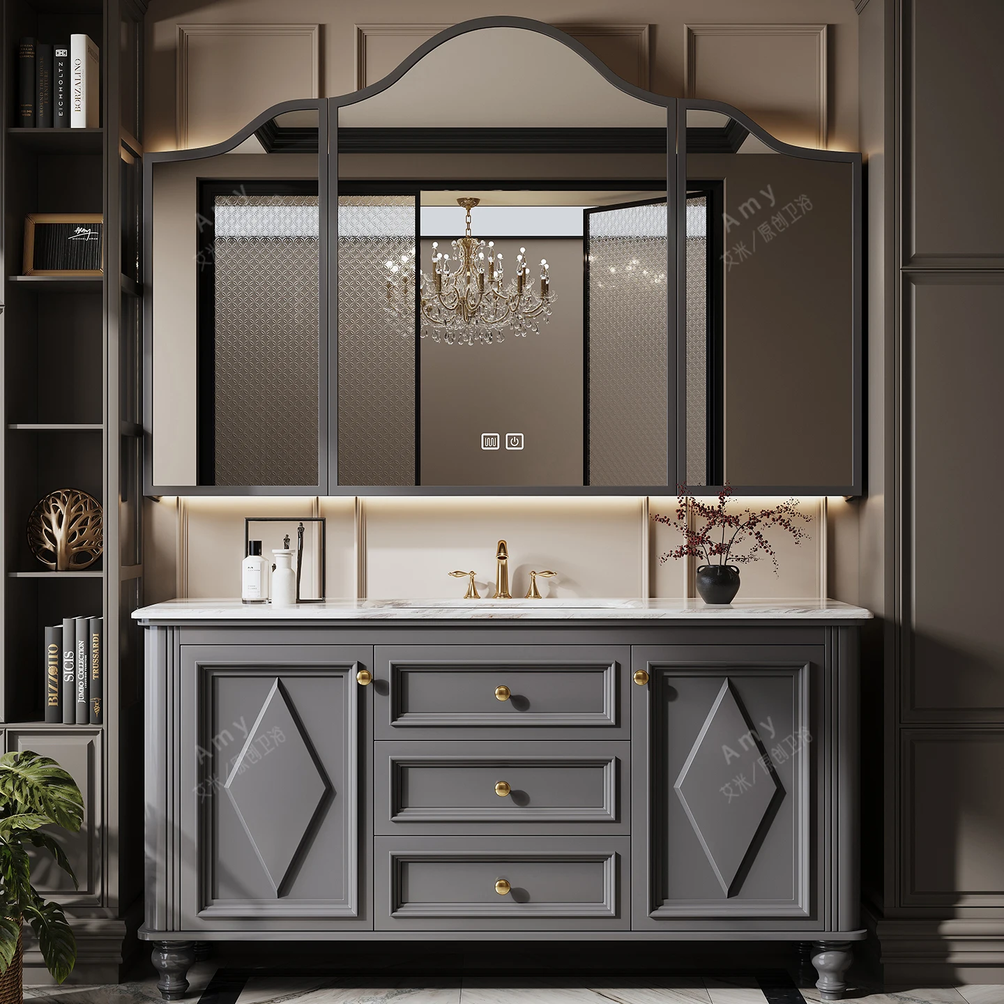 

Wall Accessories Cupboard Organizer Storage Mirror Shelves Toilet Display Bathroom Cabinet Partitions Gabinete Hotel Furniture