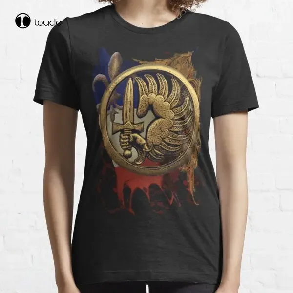French Foreign Legion Para W Background T-Shirt Tee Shirt Heavyweight T Shirts For Men Fashion Tshirt Summer New Popular Tshirt