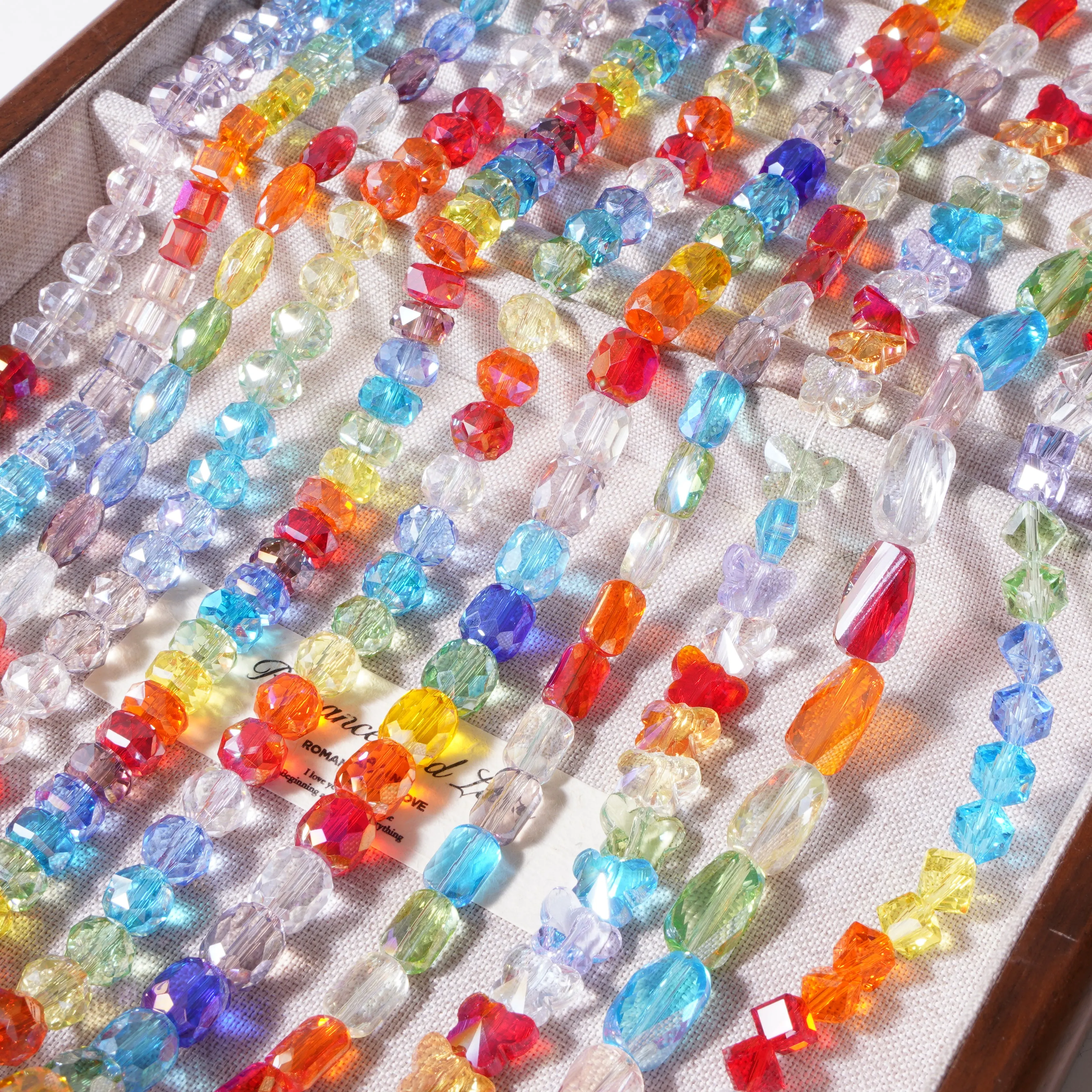 10Pcs Sparkling Faceted Glass Crystal Beads Loose Beads for Handmade DIY Bracelet Bag Charm Pendant Jewelry Making Supplies