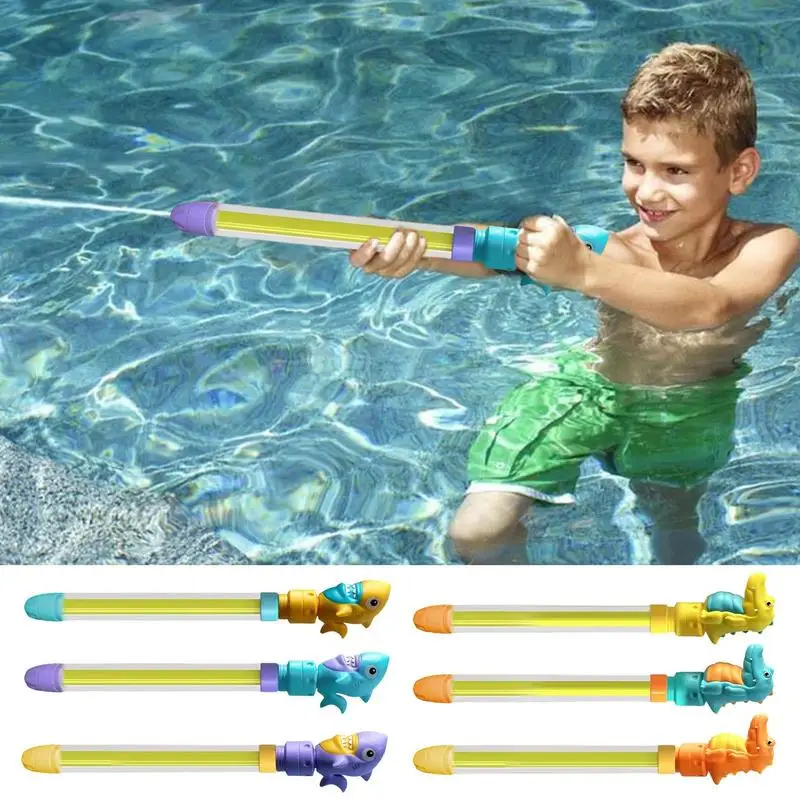 Water Squirter Shark Pull-out Outdoor Water Toys Water Shooters For Kids Summer Toy Pool Toys Water Squirter Water Game Fun