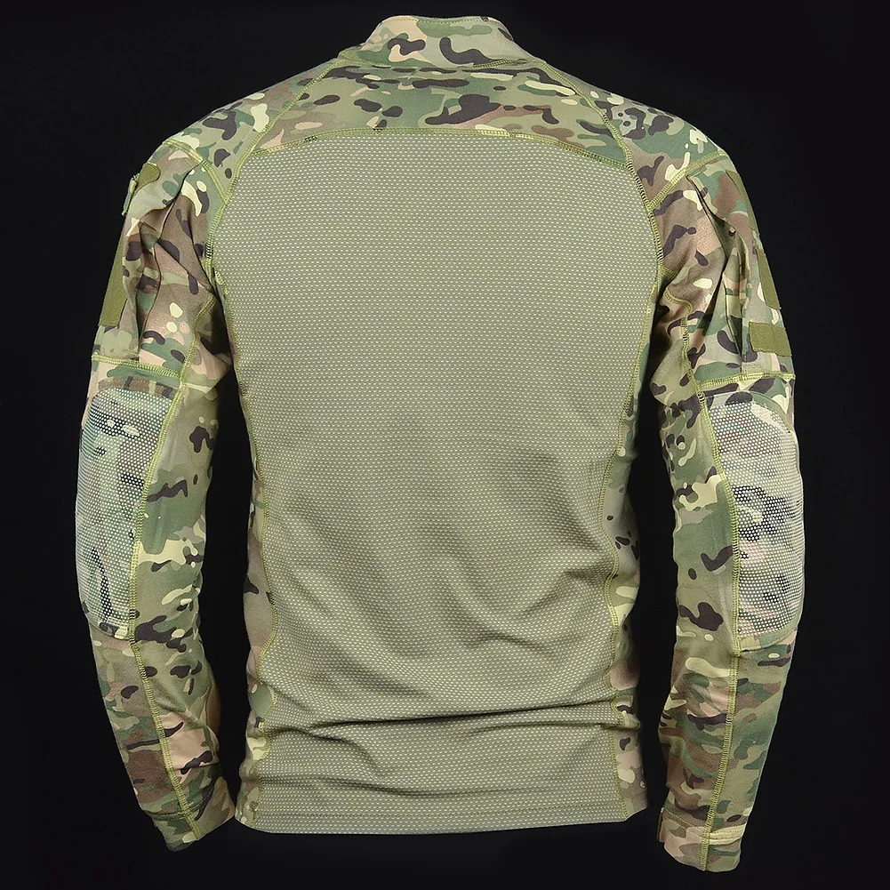 Mege Tactical Camouflage Army Combat Shirt Type II Long Sleeve Breathable Fast Dry Multicam Outdoor Cotton Military Clothing