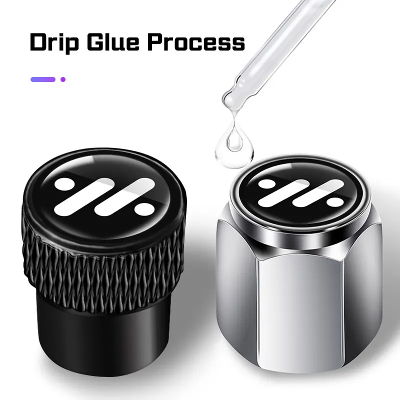 Vehicle Dustproof 3D Metal Tyre Valve Stem Cover Caps For IM Motors IM5 IM6 L6 L7 LS6 LS7 Exterior Mod Accessories