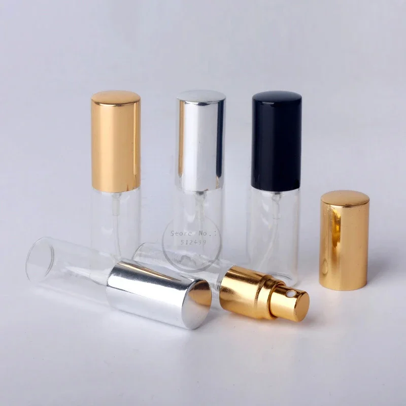 

5ml Wholesale Refillable Mini Sprayer Bottle 10/50/100pcs Frosted Glass Perfume Bottle Spray Atomizer Empty Sample Vials