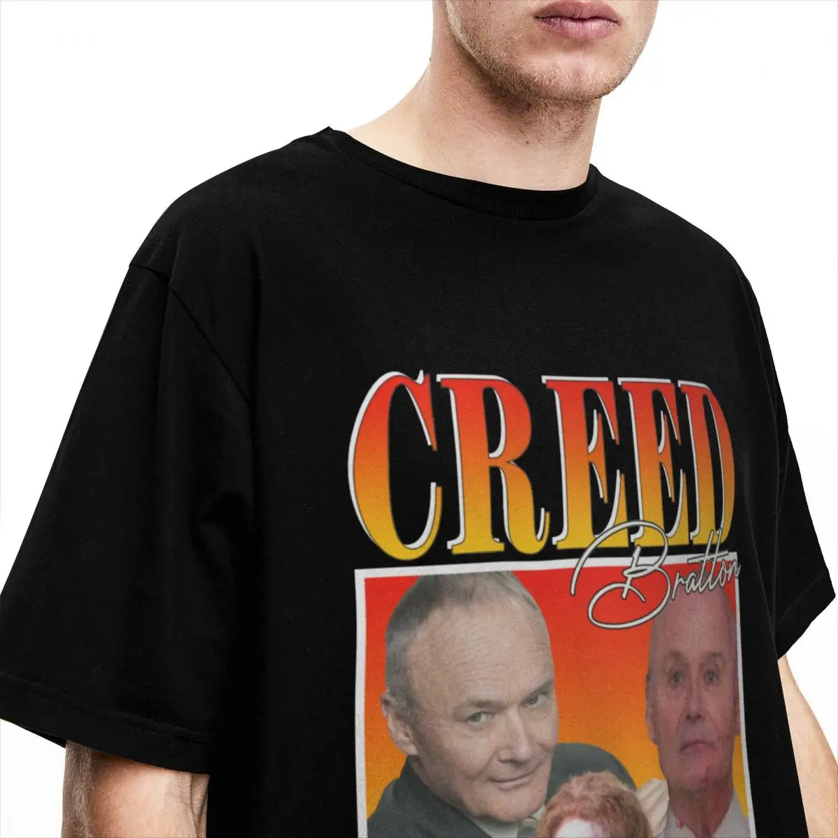 Men Women's Shirt Creed Bratton Singer Merch Hipster Cotton Short Sleeve Bootleg T Shirts Round Neck Clothes Christmas Gift