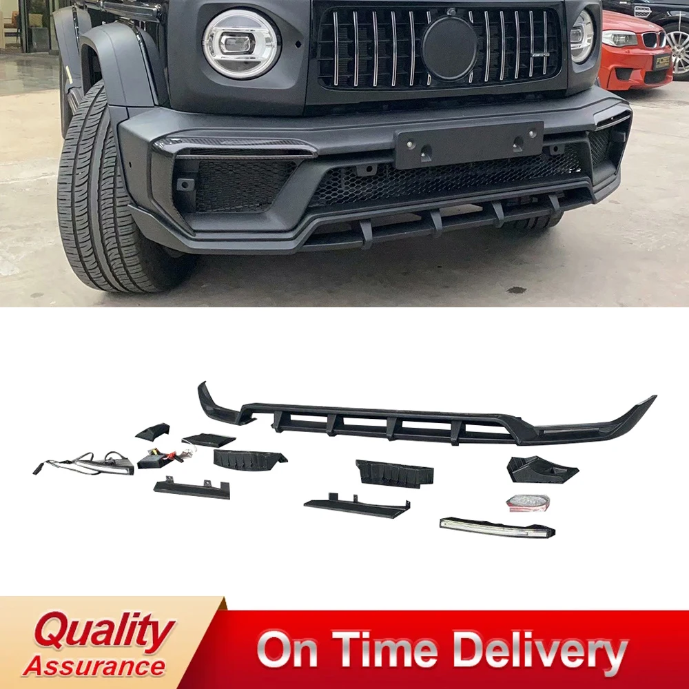 

2019+ G Class W464 G63 TC Стиль Передняя губа PP Передний спойлер Передний диффузор Передняя нижняя губа Внешние аксессуары для автомобиля