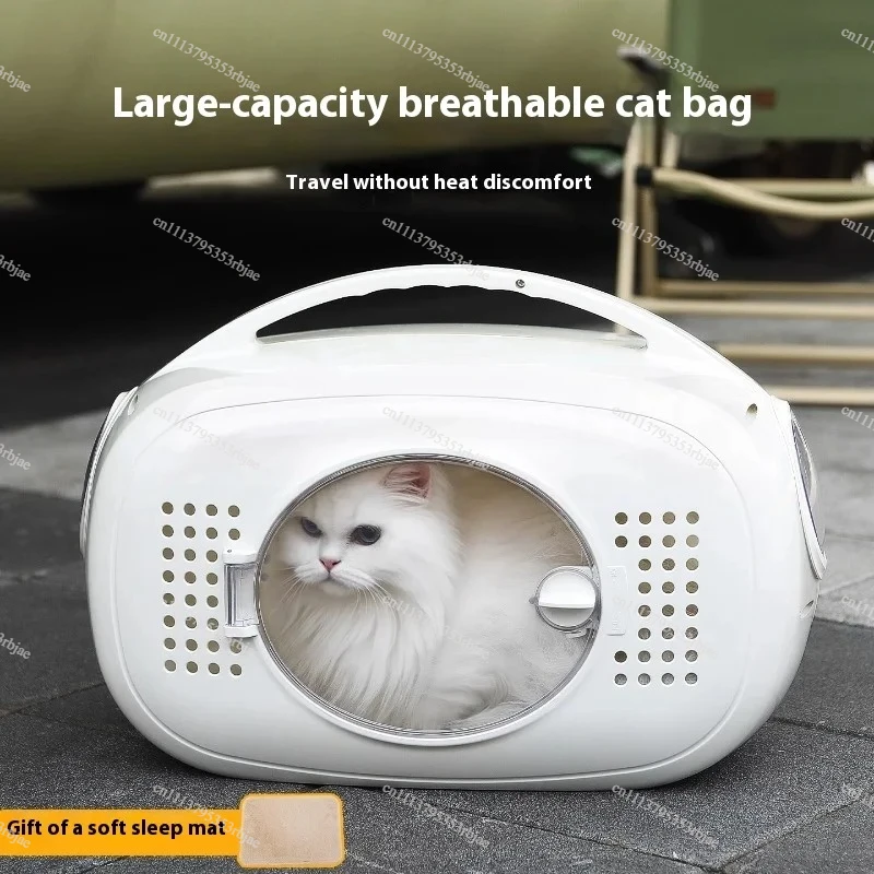 Breathable Anti-Stress Cat Carrier Backpack Portable Pet Space Capsule Airline Approved for Cats Small Dogs