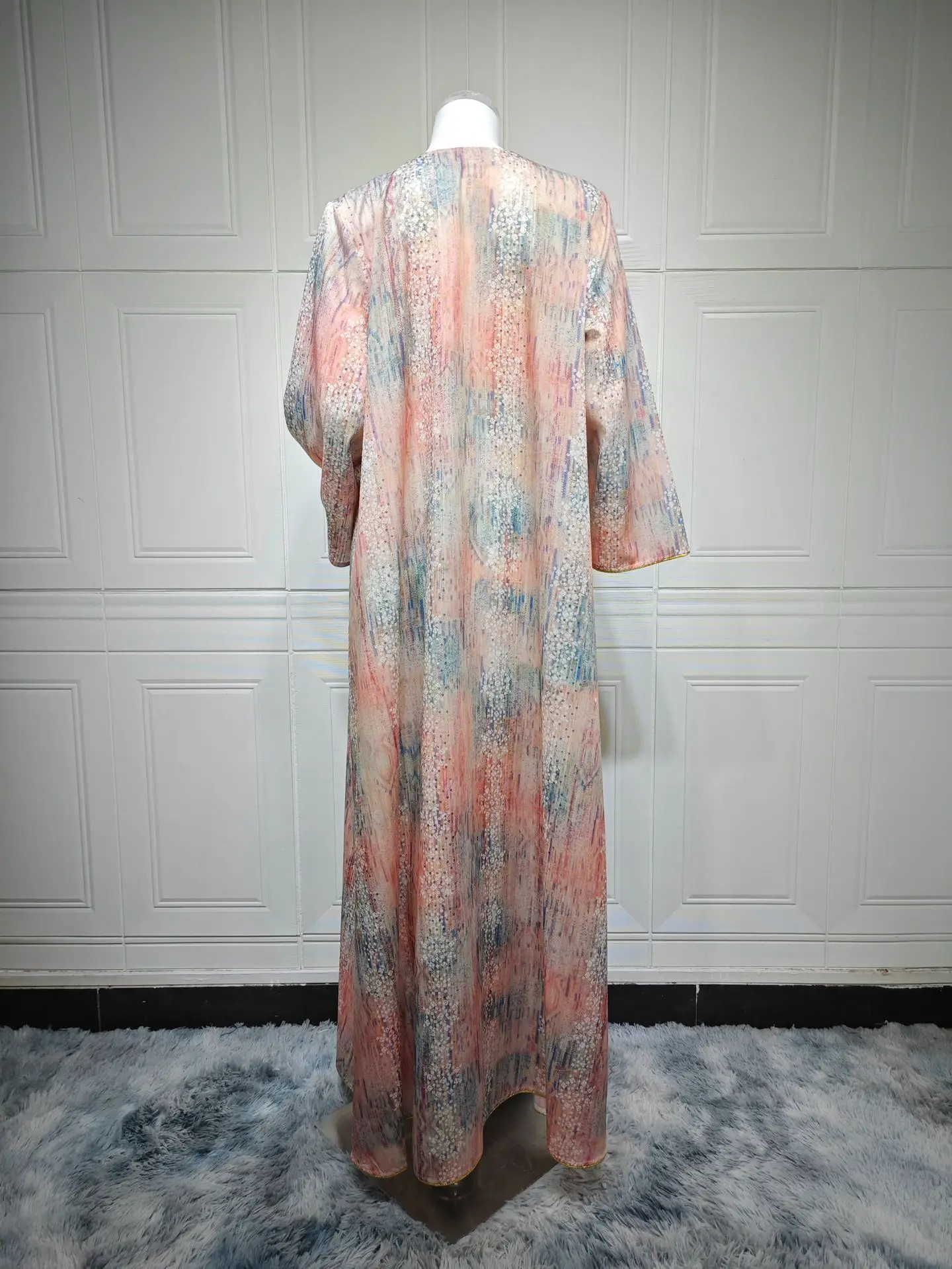 Eid Party Dress Women Abaya Elegan Sequins Embroidery Muslim Ramadan Elbise Morocco Kaftan Vestidos Largos Robe Jalabiya 2025