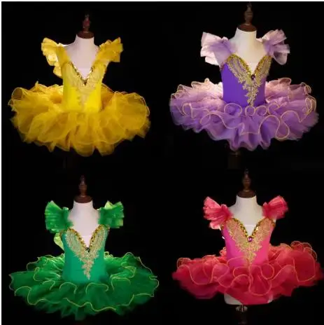 طفل الباليه توتو فستان رقص بحيرة البجع ازياء راقصة الباليه الملابس في سن المراهقة قاعة الرقص ملابس الباليه للفتيات 2025