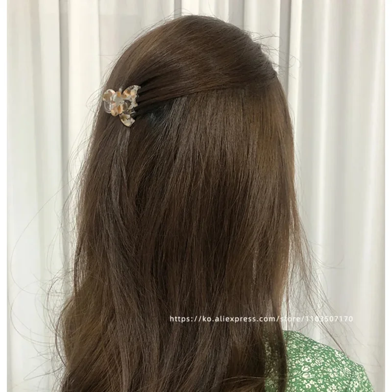Korean France Home High Quality Bang Clip Fritillaria Leopard Pattern Small Hair Grab Clip Broken Hair Clip