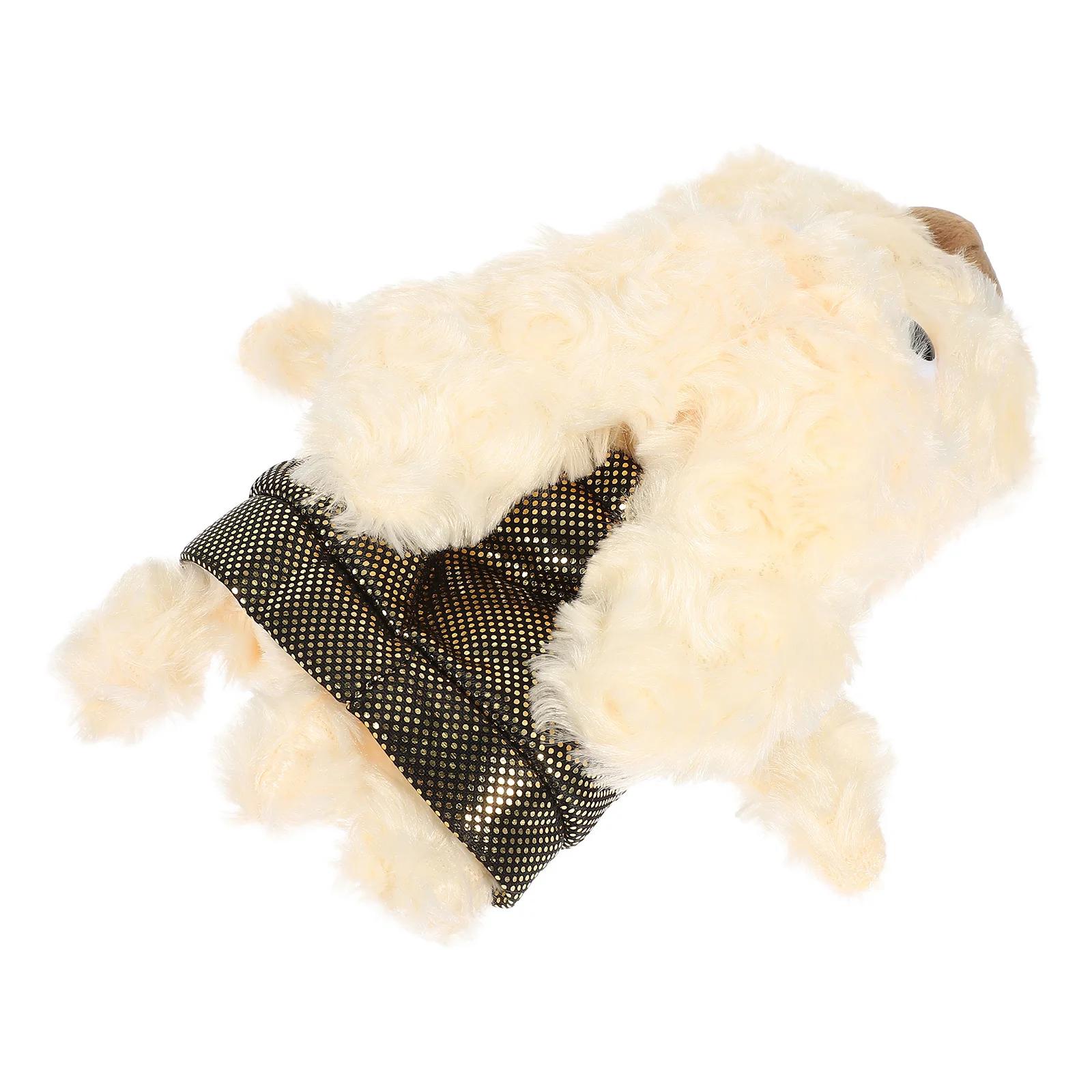 

Puppy Themed Golfs Club Head Cover Khaki Professional Protector Easy to Use Durable Material Anti Scratch Head Sleeve