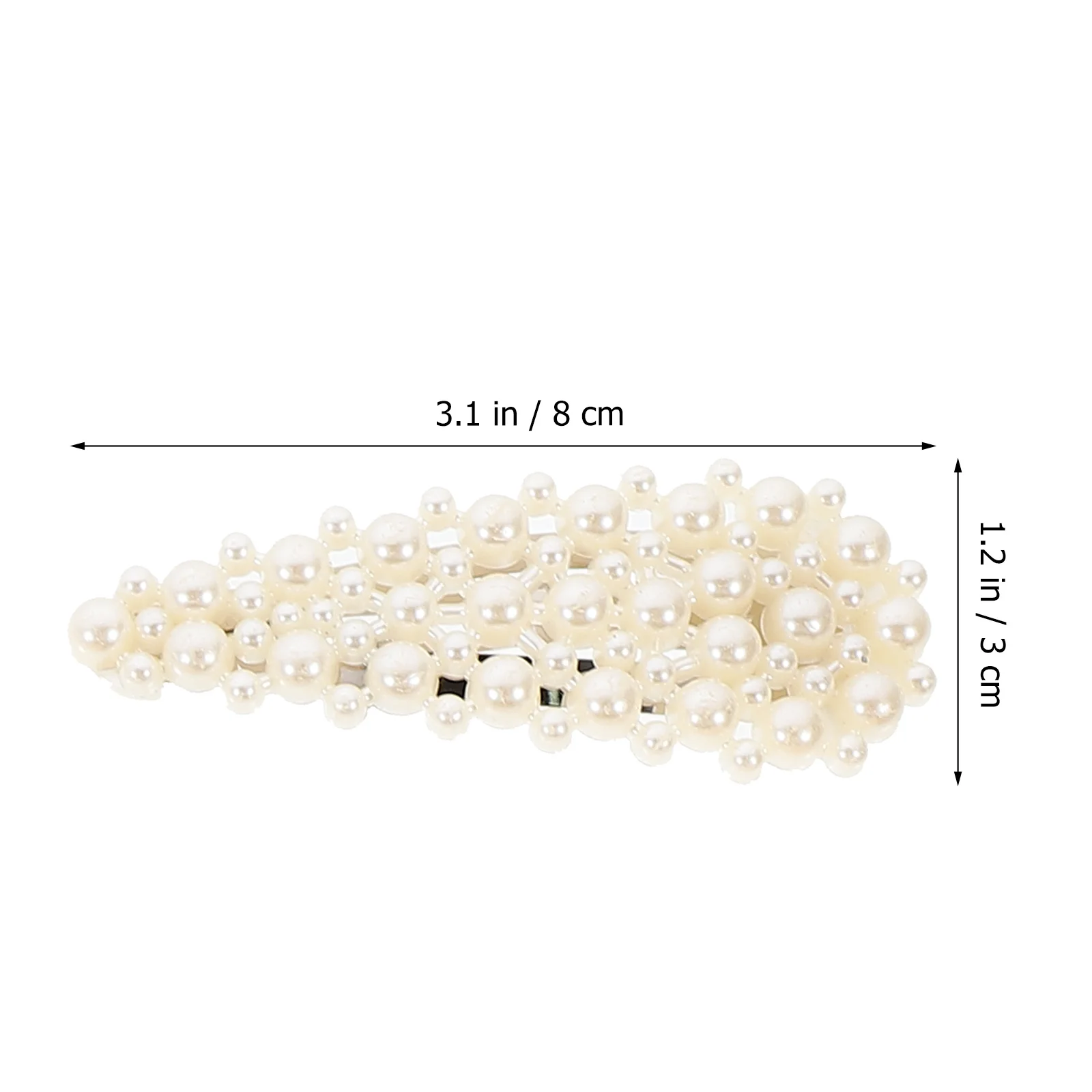 

10pcs Pearl Hair Clip Set Clips Women Dressy Prom Barrettes Alloy Hairpin Straight Curly Hairstyles Accessories