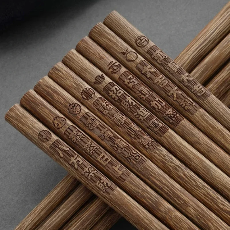 

Набор палочек для еды Семейный набор Куриные крылышки Деревянные палочки для еды без воска без воска из цельного дерева Китайские палочки для благословения