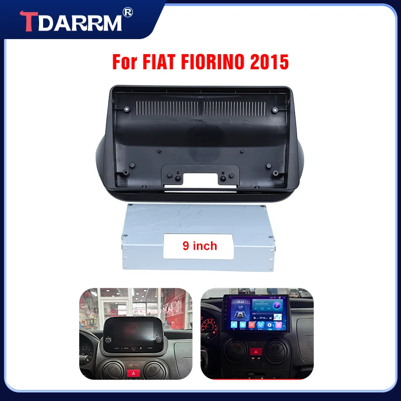 9 inch Car Fascia Frame For FIAT FIORINO 2015 Overall DVD Stereo Radio Dash Head Unit Navigation Panel Kit