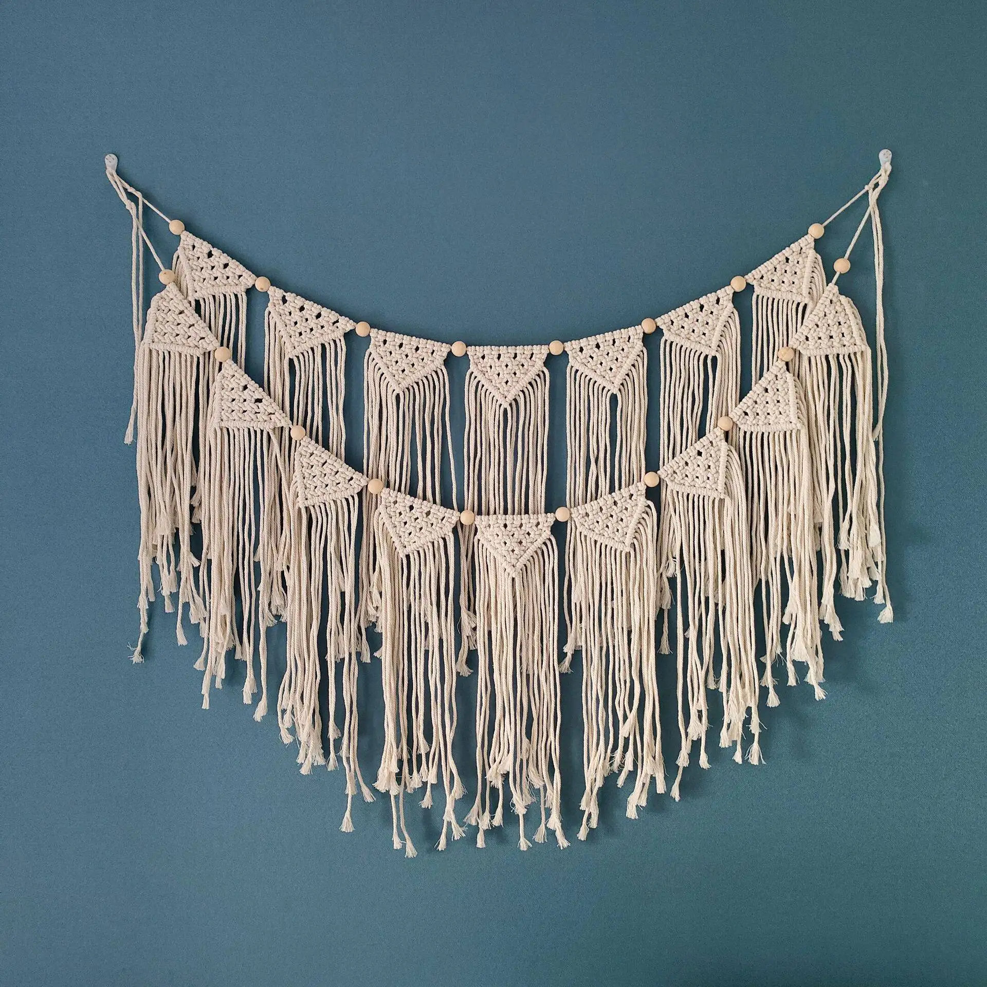 Macrame Handmade Tapestry for Home Wall Hanging Flag Tapestries Bohemian Decor Tapestries Living Room Bedroom Room Decoration