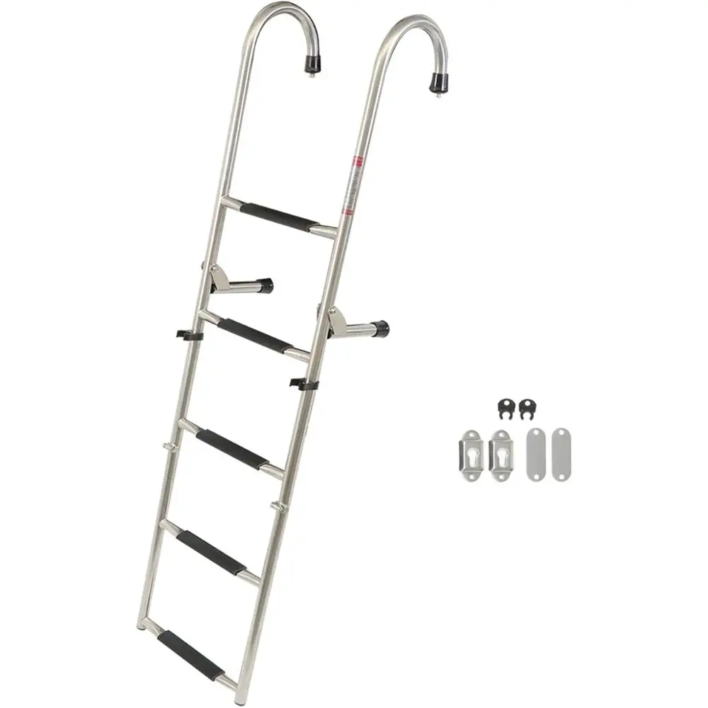 

Telescoping Stainless Steel Ladder for RVs, Pontoons, Boats, and Docks