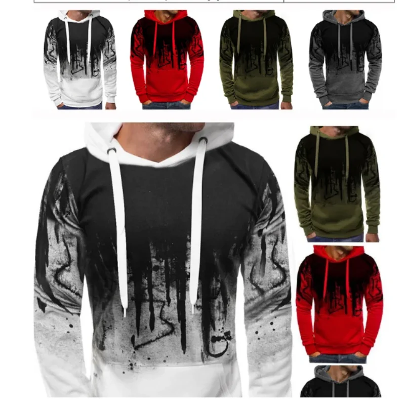 

JORDAN 3D printed men's casual hoodies for autumn and winter popular digital inkjet hoodies with hats and sweatshirts with flee