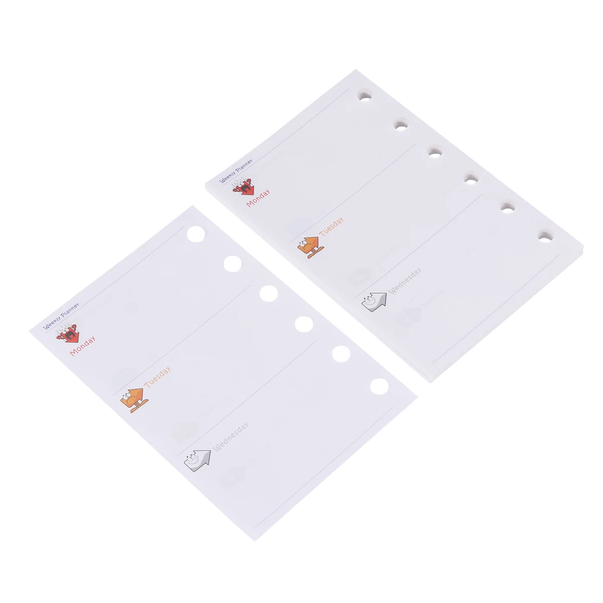 3pcs A7 Loose-Leaf Refill Paper 6-Ring Binder Insert Replacement Core For Journaling Note Taking School Office Home Notebook Use