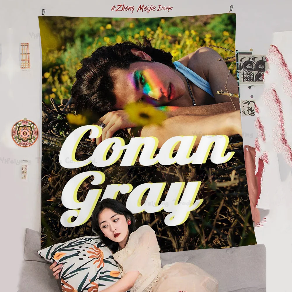 

Singer Conan Gray Hanging Bohemian Tapestry For Living Room Home Dorm Decor Japanese Tapestry