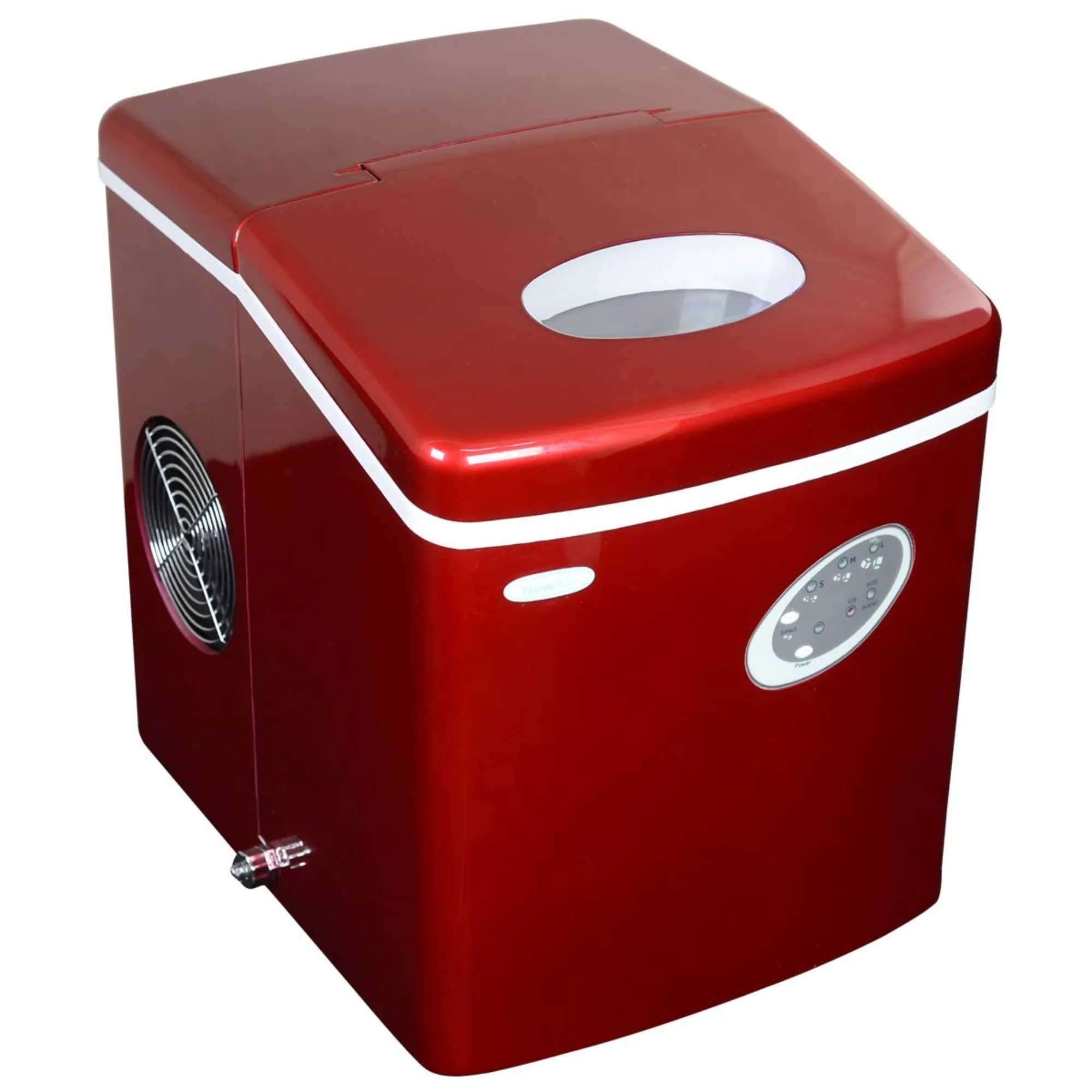 

Countertop Ice Maker 24 Hour Ice Production 28 Lbs Red