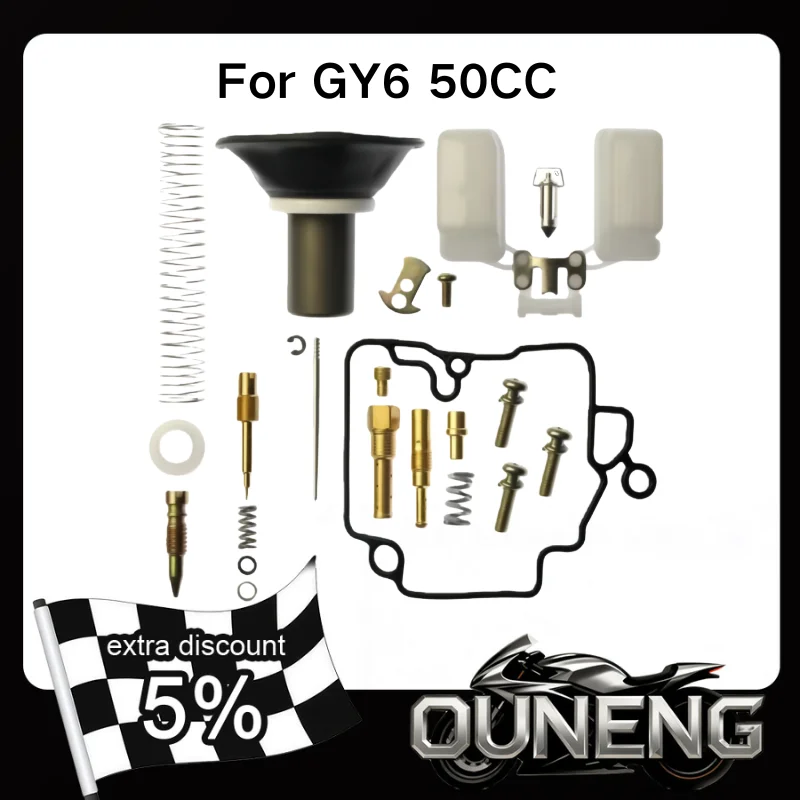 18MM PD18J Motorcycle Carburetor Repair Kit For 139QMB 147QMD GY6 50 60 80cc Scooter Moped ATV Karting Scooters  PD19J Carb