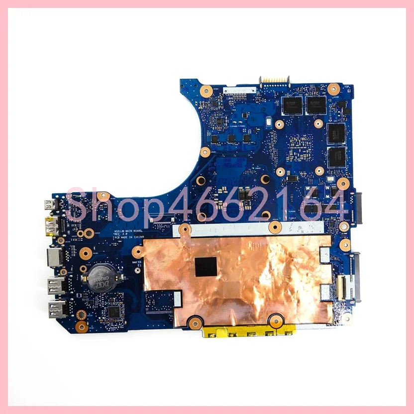 Imagem -02 - Placa-mãe Portátil para Asus N551jw i5 Cpu I74th Gen Gtx960m Gpu Mainboard N551jm G551jk N551jk N551jk N551jw