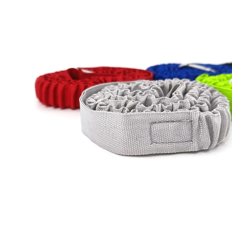 DIZETION 1PC elastische Kajak-Paddel-Leine verstellbar mit Sicherheitshakenstange, gewickeltes Lanyard, Kordel, Seil, Bootszubehör – Detail 7