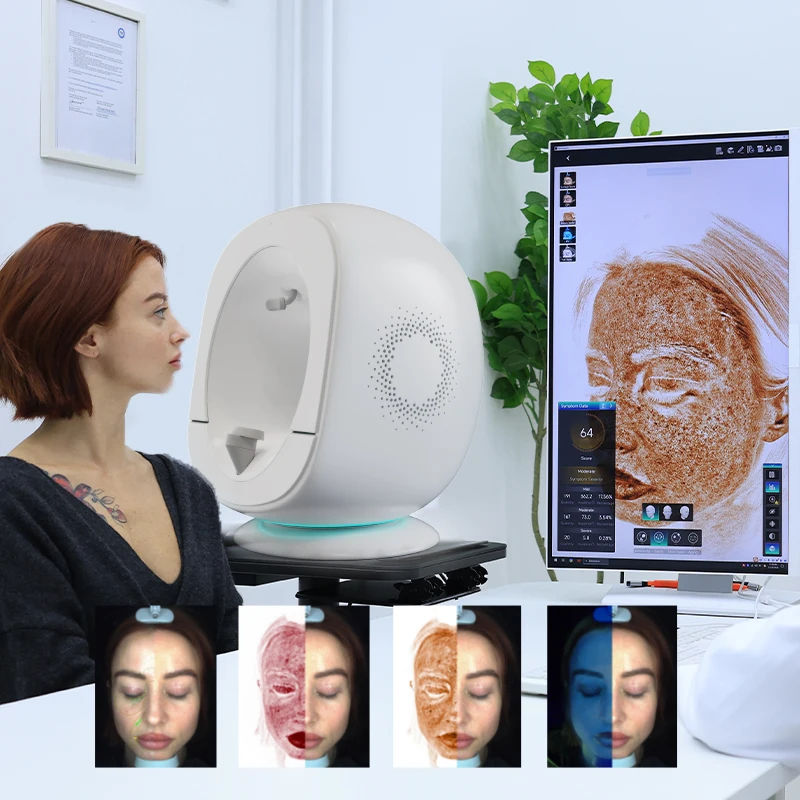 Nubway Factory Price Face Condition Monitor Solid State LED HD 3D Skin Analyzer For Dermatology Departments