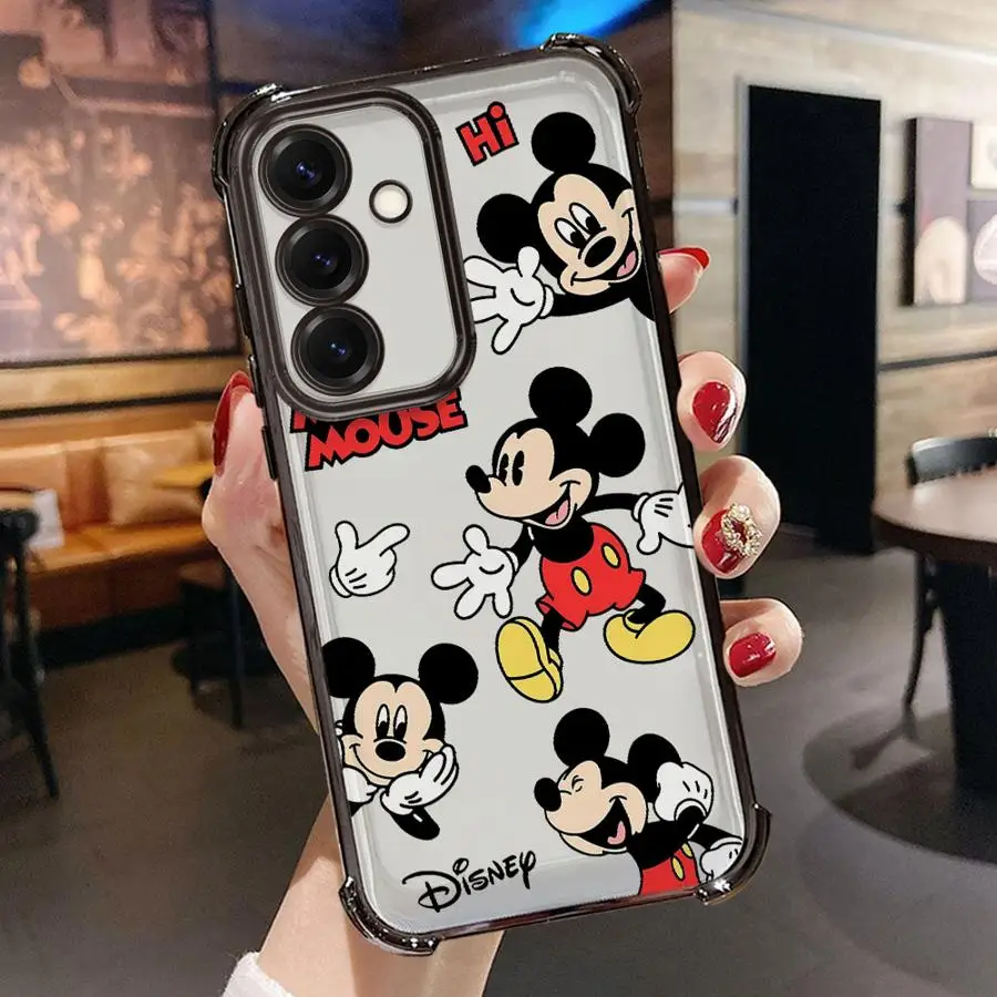Funda de teléfono suave de Mickey Minnie Mouse de Disney para Samsung Galaxy A24 A14 A25 A34 A15 A16 A23 A23 A12 A35 A33 A22 A32 A13