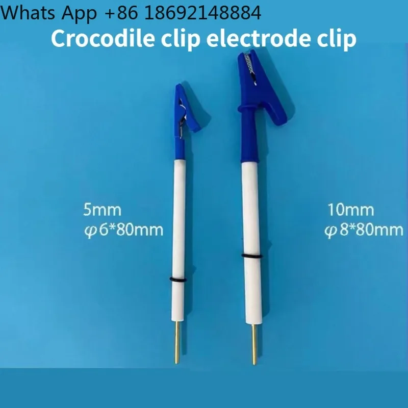 6/8 * 80mm working alligator clip, working electrode clip, can clip sample graphite metal sheet carbon paper