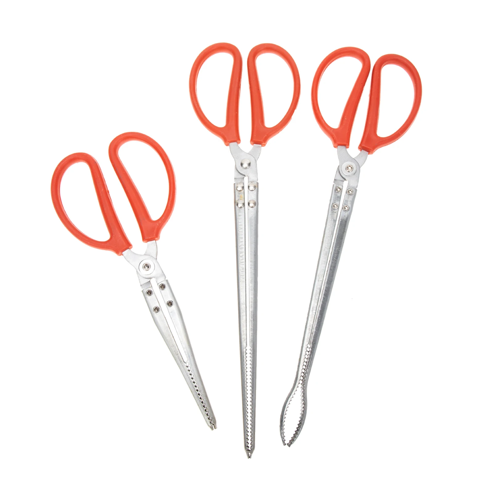 

Stainless Steel Crab Claws Fish Clamp 3pcs Pliers Seafood Tool Tackle Grippers Snap Clips Loach Pliers Crabs Trap Lobster Clamps