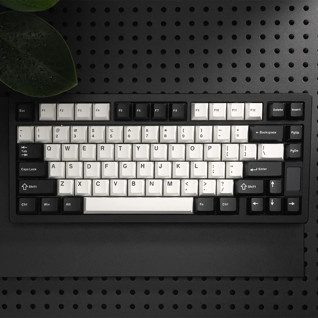 Hot Swappable Mechanical Keyboard 75% Custom Keyboard RGB ND75 Black Case Screen Linear Switch Wireless