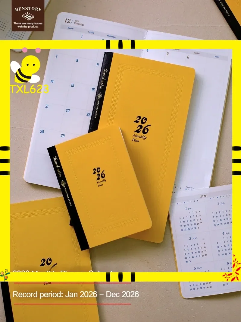 2026-plano-anual-caderno-tn-portatil-livro-de-registro-calendario-agenda-livro-de-registro-para-estudantes-material-de-escritorio-e-escolar