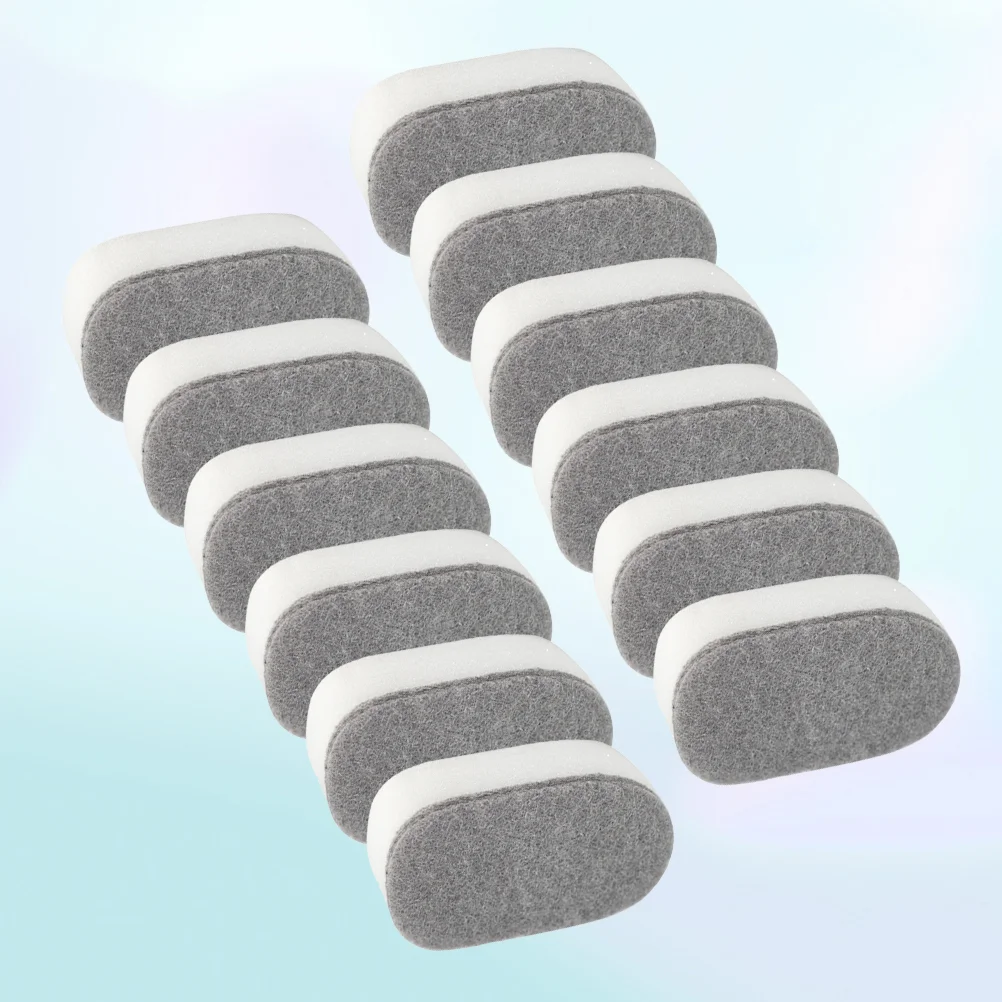 12pcs Household Sponge Scouring Pad Home Kitchen Dishwashing Sponge Cleaning Pad Sponge Cleaning Tool for Daily Use (Grey and