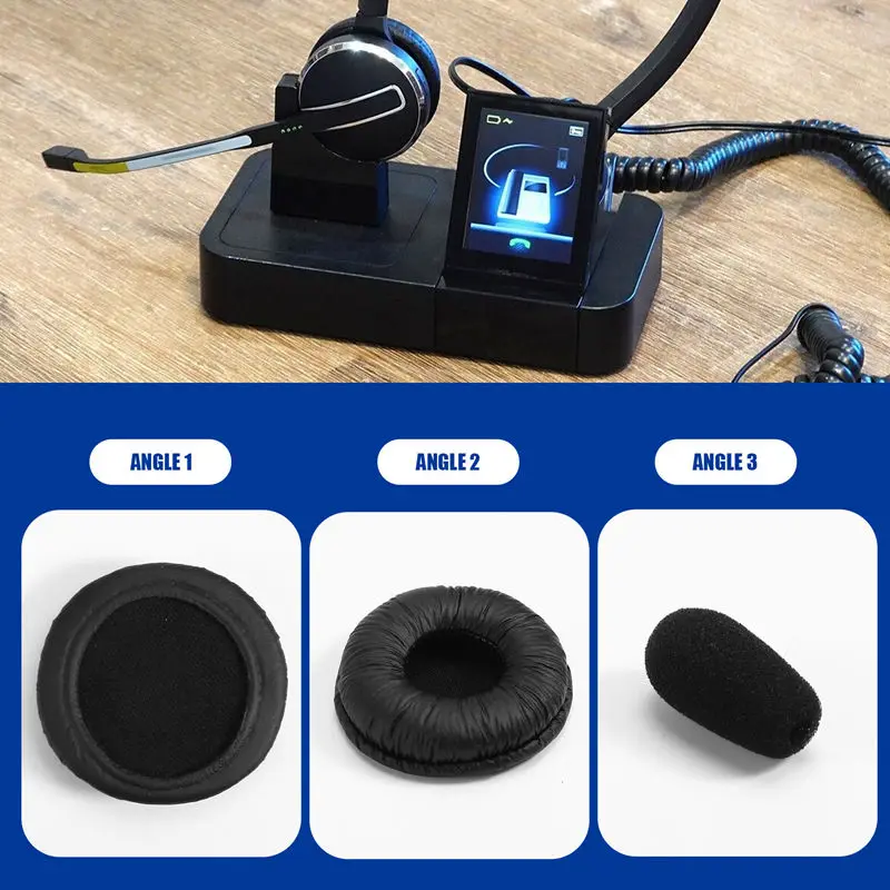 Headset Ear Cushions, Earpads Replacement Ear Pad Covers For Jabra PRO 920 930 935 9450 9460 9465 9470 Headphones image 4