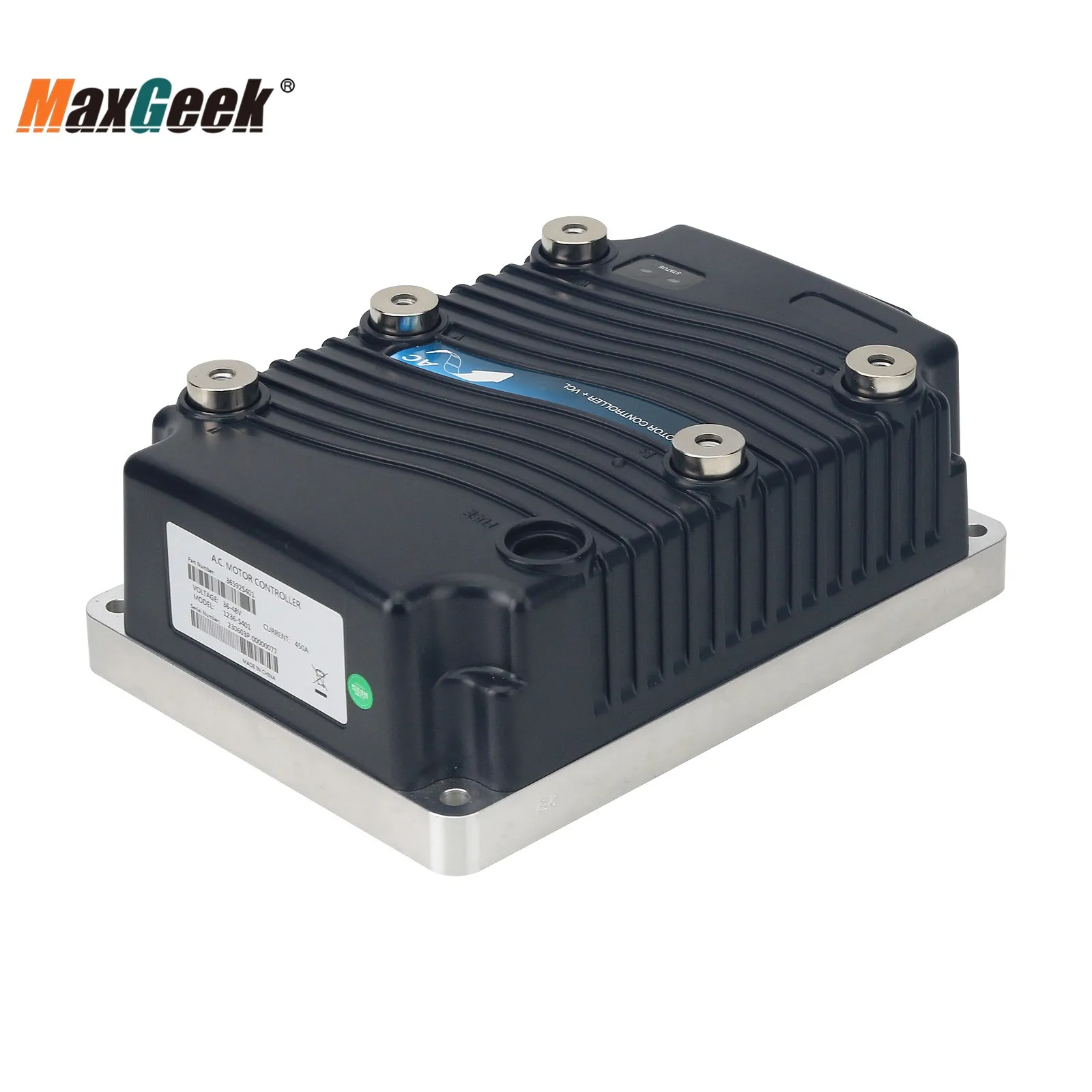 Maxgeek 1236-5401 Programmable AC Motor Controller 36-48V 450A High Power Motor Controller Replacement Curtis