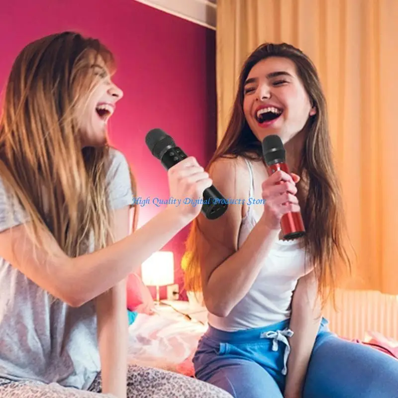ميكروفون U2JE لاسلكي قابل لإعادة الشحن 2 في 1 مكبرات صوت ميكروفون يعزز الصوت الصوتي في العروض الحية خفيف الوزن