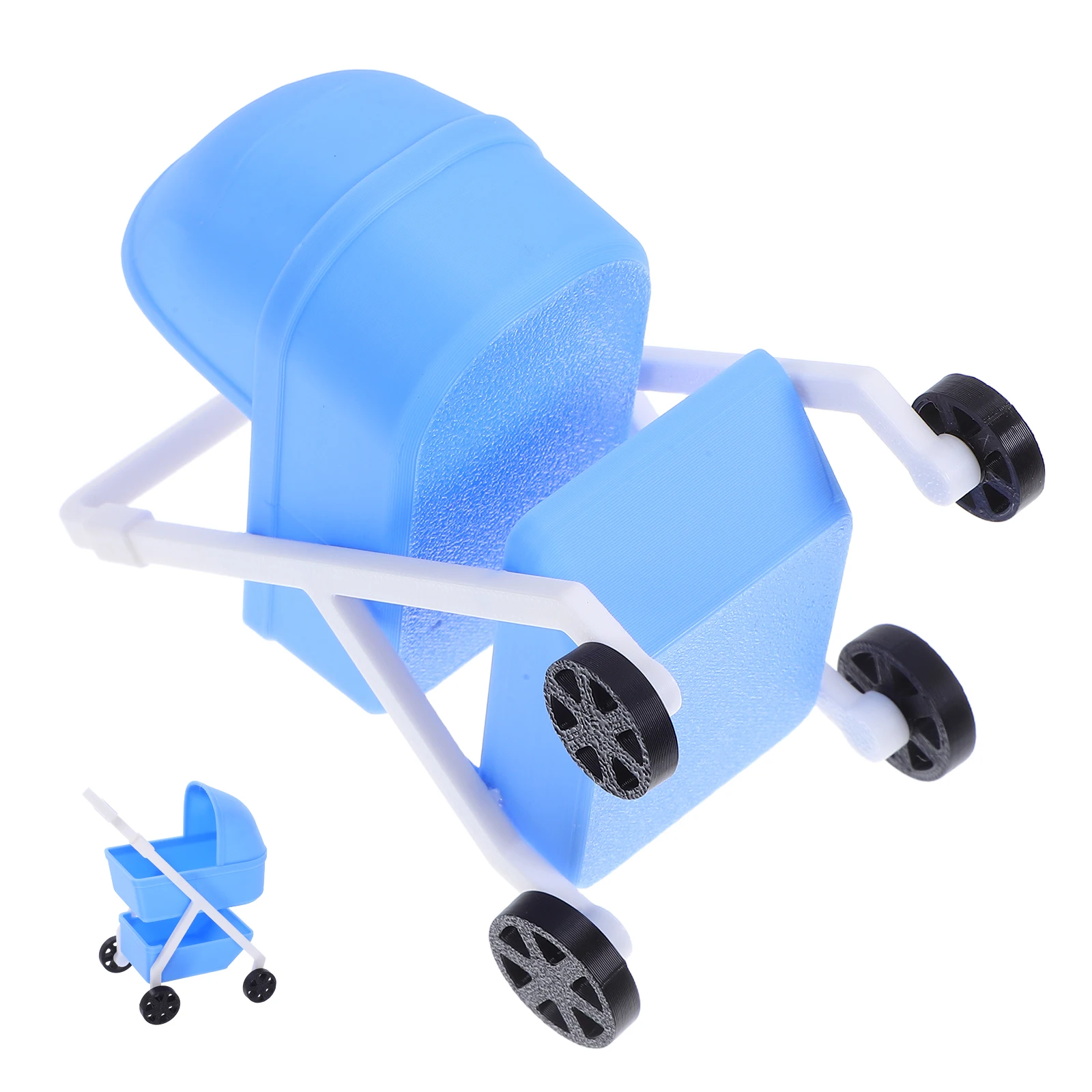 

Realistic 1:12 Miniature Dollhouse Stroller High Simulation Pram for Nursery Scene Decoration Kids Pretend Play Movable