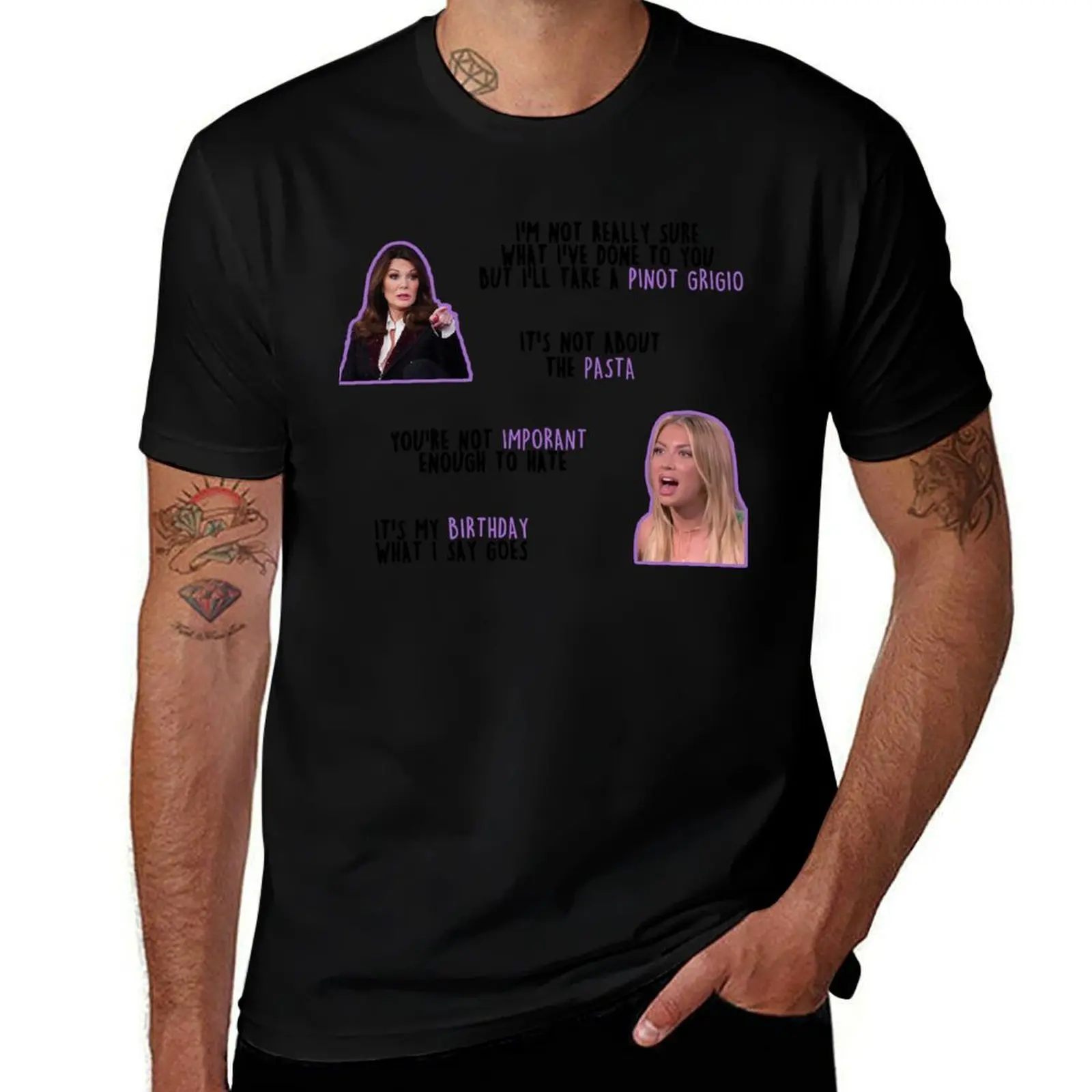 Funny Men Vanderpump Rules Gift For Music Fans T-Shirt cotton tshirt 100% T-Shirt