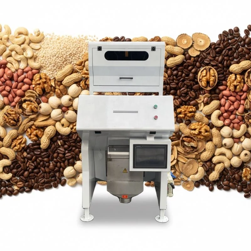 AI-Powered Vision Sanfu Brand Zhejiang Quinoa Coffee Beans Rice Grain Sorting Color Sorter Dry Vegetable Sorting Machine