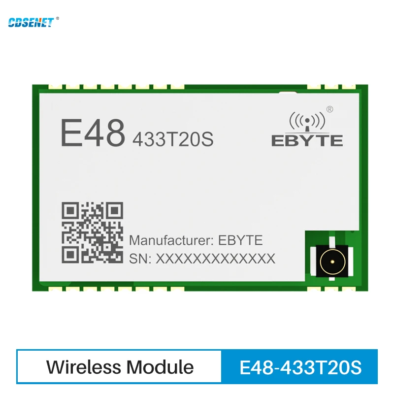 

433MHz Wireless Data Transmission Module CDSENET E48-433T20S 20dbm Long Distance 3.5KM GFSK Automatic Frequency Hopping