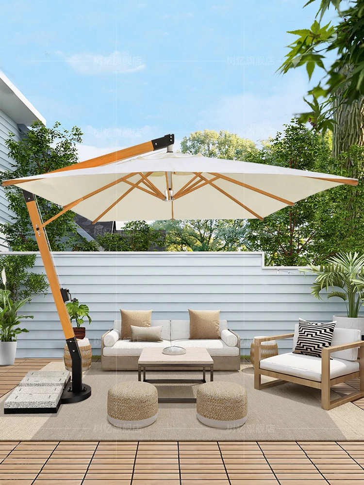 Sun Umbrella Outdoor Courtyard Umbrella Villa Garden Roman Umbrella Terrace Courtyard Outdoor Sunshade