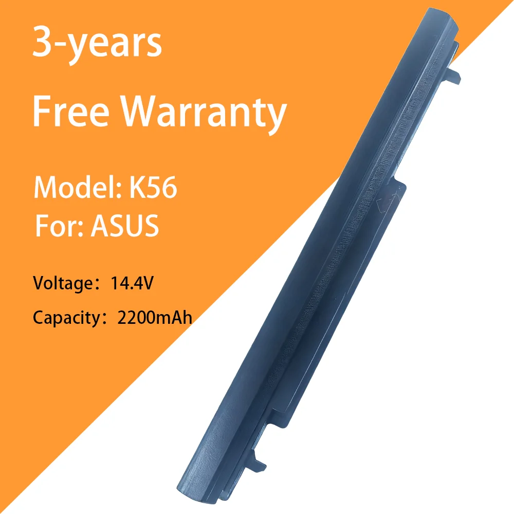 

11.4V Laptop Battery K56, New for ASUS A46C A56 S46C S46E S56C K56C S46CA